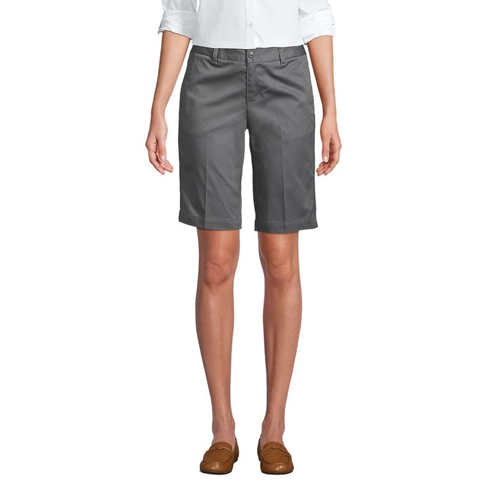 Lands' End Women's Gray Bermuda Shorts